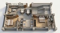 Floor plan of 2 BHK 665 Sq. Ft. Apartment in Buildarch Saffron, Mumbai