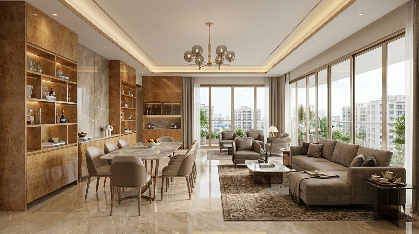 Living, Dining & Family Lounge
