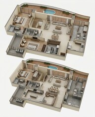 Floor plan of 5 BHK 4519 Sq. Ft. Apartment in Venus Capital Heights, Patna