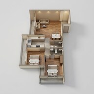 Floor plan of 3 BHK 1131 Sq. Ft. Apartment in Today I Land 27, Navi Mumbai