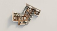 Floor plan of 3 BHK 2000 Sq. Ft. Apartment in Eldeco 7 Peaks Residences, Greater Noida