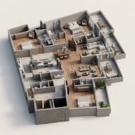 Floor plan of 4 BHK 4214 Sq. Ft. Apartment in Max Estate 105, Noida