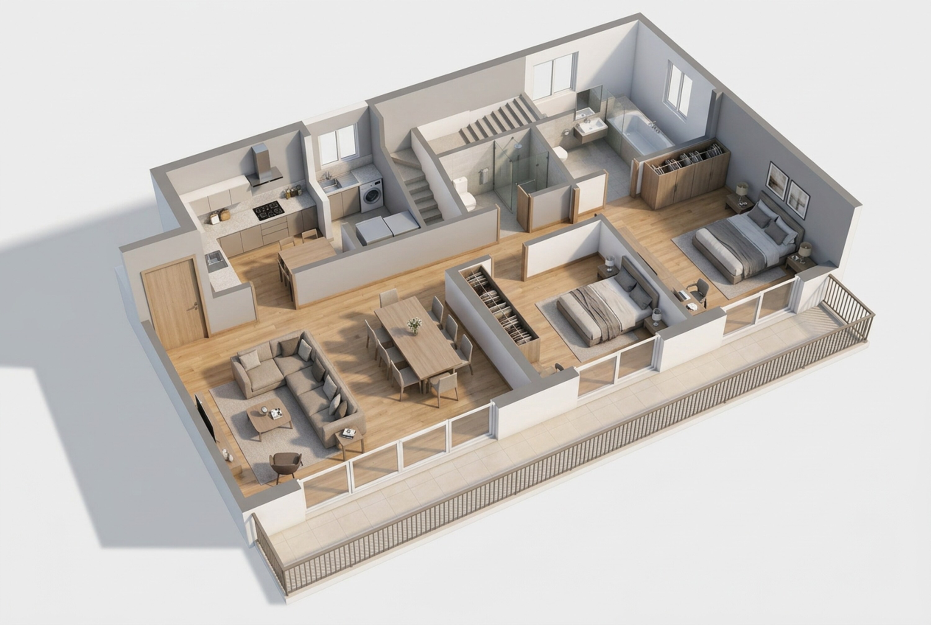 Floor plan of 2 BHK 1653 Sq. Ft. Apartment in Sobha Rivana, Greater Noida