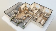 Floor plan of 2 BHK 791 Sq. Ft. Apartment in Kolte Patil Vyana, Pune