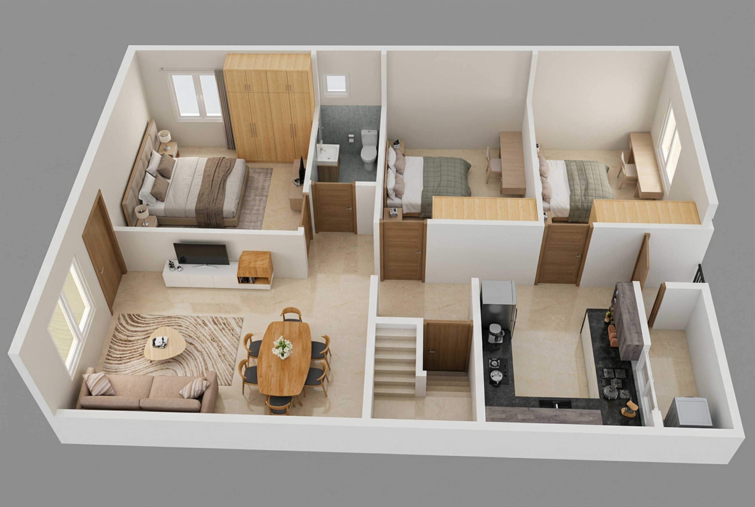 Floor plan of 3 BHK 1378 Sq. Ft. Apartment in DS Max Sky Sukhino, Bangalore
