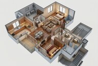 Floor plan of 3 BHK 1799 Sq. Ft. Apartment in Casagrand Ventra, Chennai