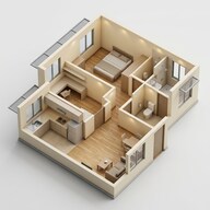 Floor plan of 1 BHK 453 Sq. Ft. Apartment in Shraddha Phoenix, Mumbai