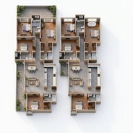 Floor plan of 4 BHK 2544 Sq. Ft. Apartment in Casagrand Aquagrove, Chennai
