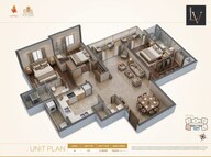 Floor plan of 3 BHK Apartment - 1204 sq. ft. in DGS Sheetal Elara, Mumbai