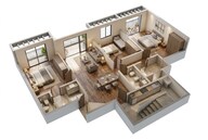 Floor plan of 3 BHK 878 Sq. Ft. Apartment in Gurukrupa Manoharam, Mumbai