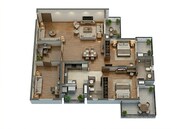 Floor plan of 2 BHK 1559 Sq. Ft. Apartment in Godrej 101, Gurgaon