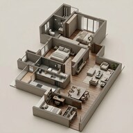 Floor plan of 2 BHK 924 Sq. Ft. Apartment in Tata Eleve, Mumbai
