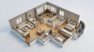Floor plan of 2 BHK 720 Sq. Ft. Apartment in Lodha Codename Big Win, Mumbai